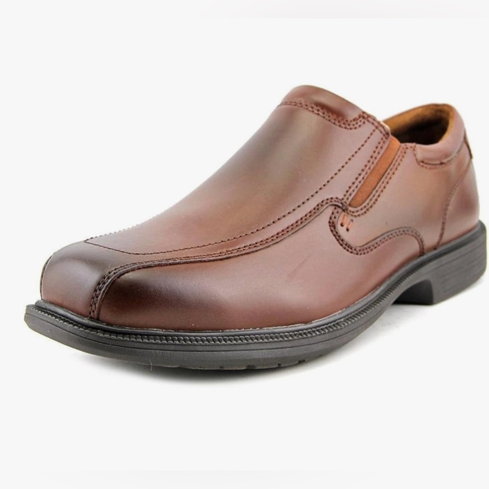 Nunn Bush Men's Bleeker Street Slip on  7M Cognac Leather New no Box
